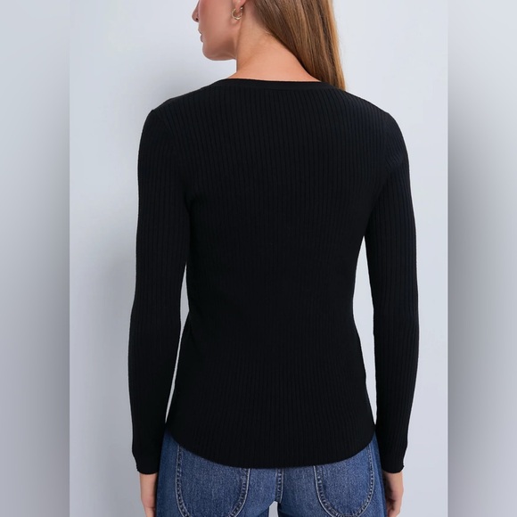 Tuckernuck Handrix Hanley Black Ribbed  Sweater Top Size XS - Picture 17 of 17